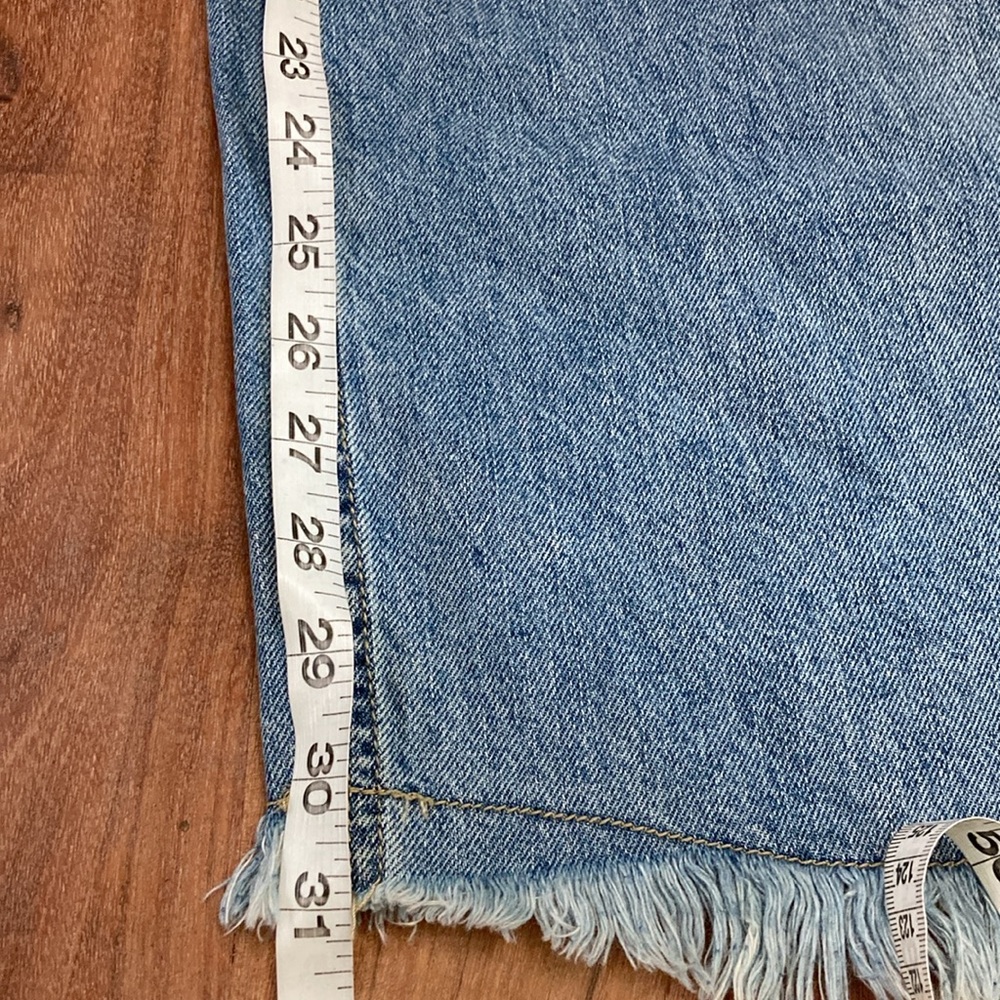 CHELSEA & VIOLET HIGH RISE ,WIDE LEG RAW HEM ,SKATER JEANS GRP 073 V5175C00 - Picture 7 of 11